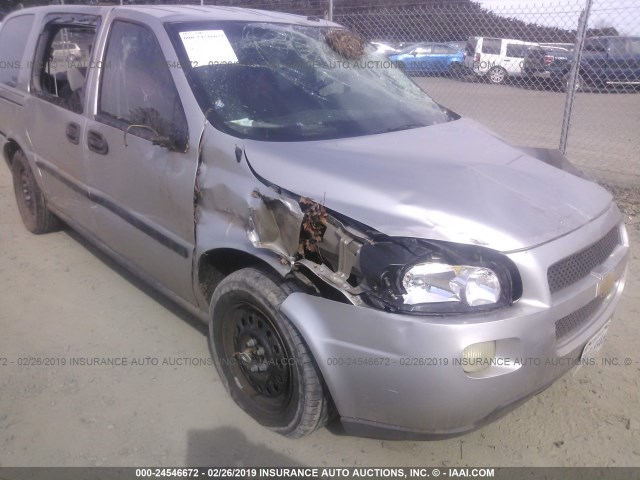 1GNDV03L95D299309 - 2005 CHEVROLET UPLANDER SILVER photo 1