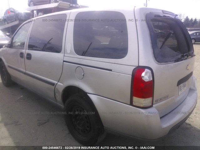 1GNDV03L95D299309 - 2005 CHEVROLET UPLANDER SILVER photo 3