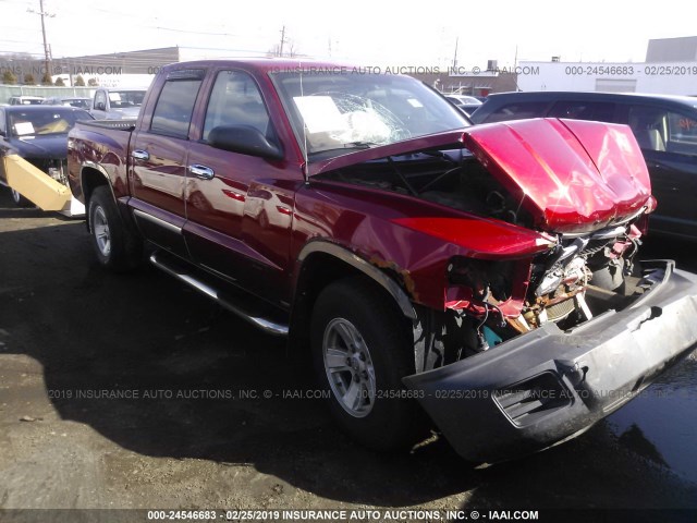 1D7HW38K58S543844 - 2008 DODGE DAKOTA SXT RED photo 1