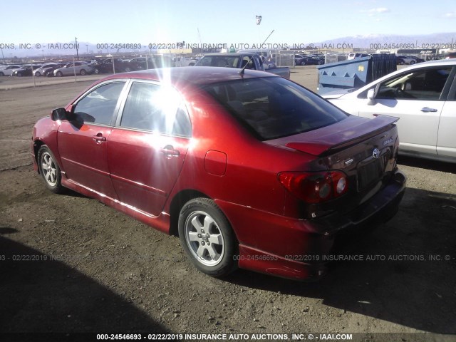 1NXBR32E68Z027308 - 2008 TOYOTA COROLLA CE/LE/S RED photo 3