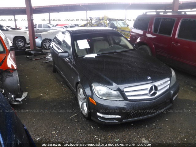 WDDGF4HB1CR218710 - 2012 MERCEDES-BENZ C 250 GRAY photo 1