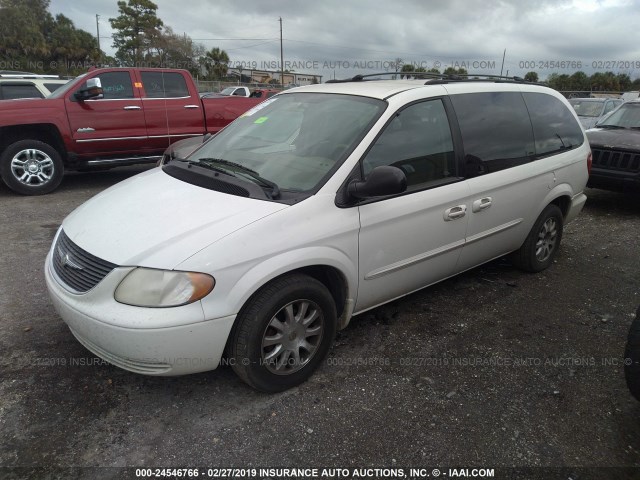 2C4GP44L73R111791 - 2003 CHRYSLER TOWN & COUNTRY LX WHITE photo 2