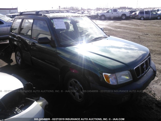 JF1SF63551H732456 - 2001 SUBARU FORESTER L GREEN photo 1