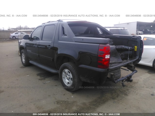 3GNMCEE07CG309132 - 2012 CHEVROLET AVALANCHE LS BLACK photo 3