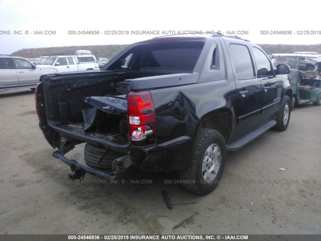 3GNMCEE07CG309132 - 2012 CHEVROLET AVALANCHE LS BLACK photo 4