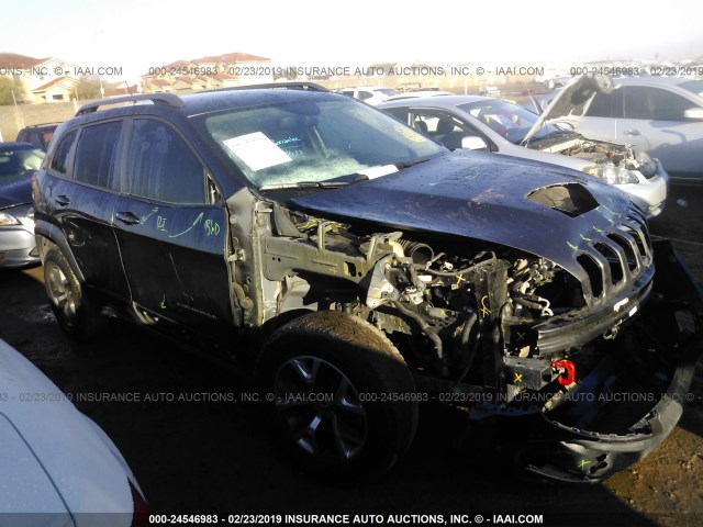 1C4PJMBS7EW215090 - 2014 JEEP CHEROKEE TRAILHAWK შავი ფოტო 1