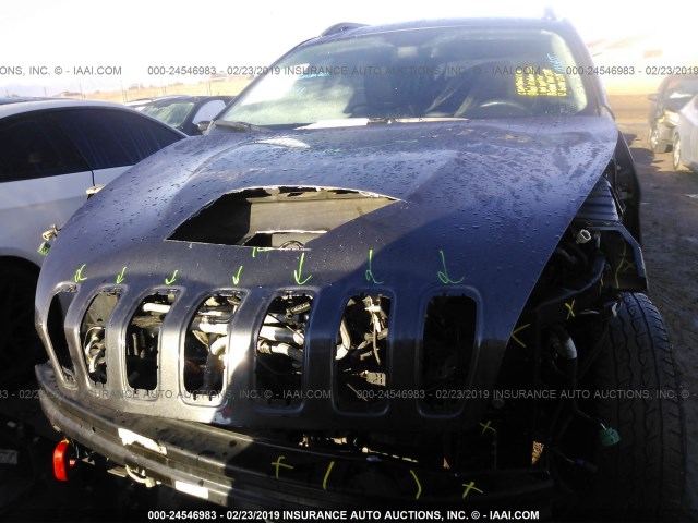 1C4PJMBS7EW215090 - 2014 JEEP CHEROKEE TRAILHAWK შავი ფოტო 6