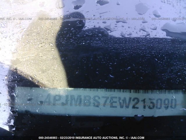 1C4PJMBS7EW215090 - 2014 JEEP CHEROKEE TRAILHAWK შავი ფოტო 9