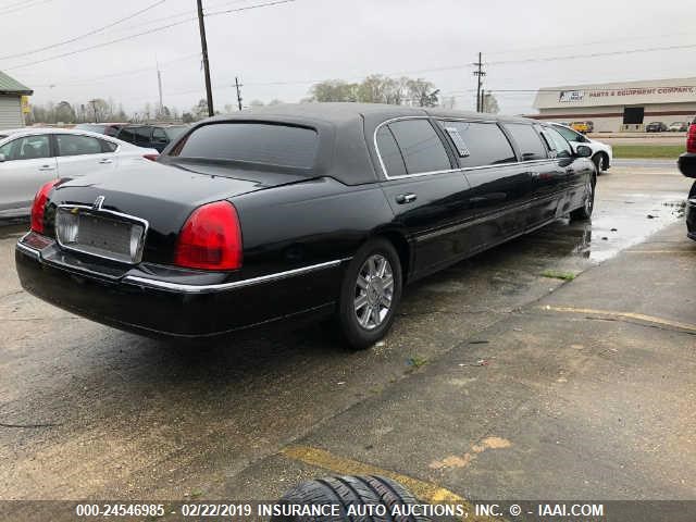 2L1FL8JW0BX758201 - 2011 LINCOLN TOWN CAR BLACK photo 4