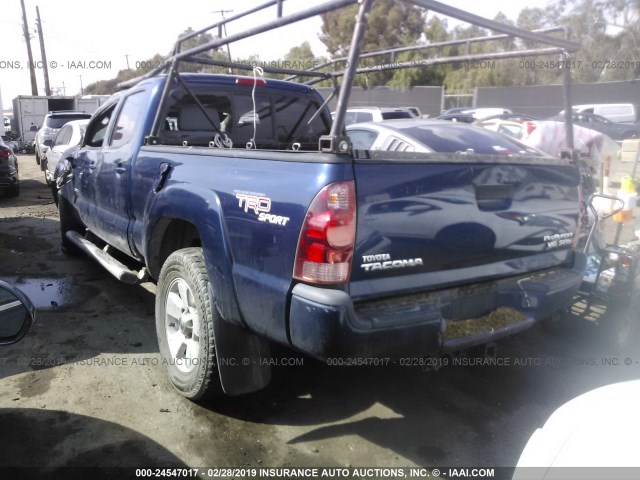 5TEKU72N95Z064088 - 2005 TOYOTA TACOMA DBL CAB PRERUNNER LNG BED BLUE photo 3