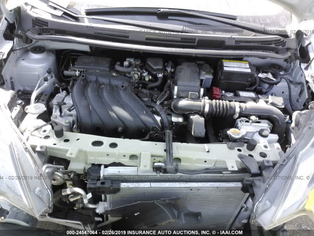 3N1CE2CP8HL365515 - 2017 NISSAN VERSA NOTE S/S PLUS/SV/SL/SR SILVER photo 10