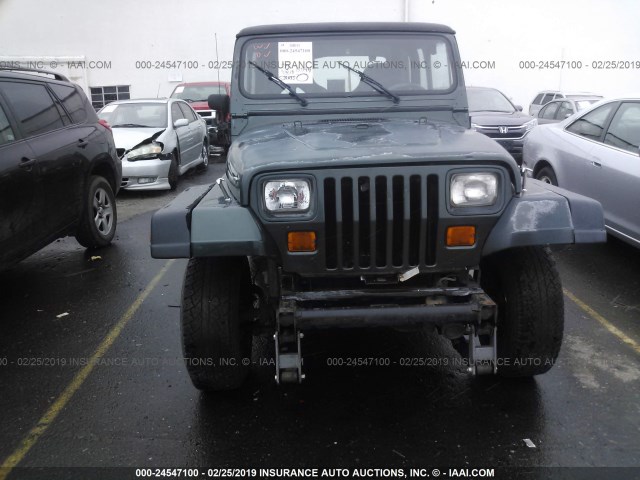 1J4FY29S9RP450862 - 1994 JEEP WRANGLER / YJ SE GREEN photo 6