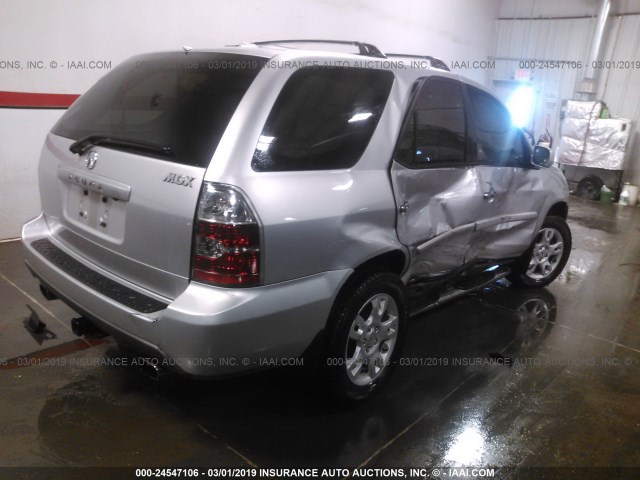 2HNYD188X6H548335 - 2006 ACURA MDX TOURING SILVER photo 4