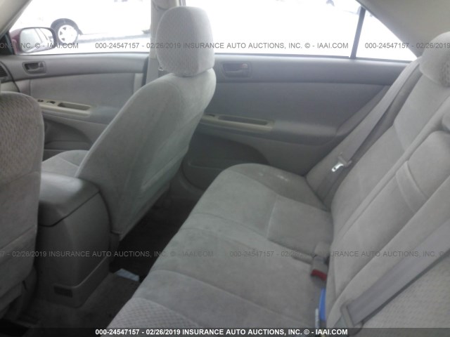 4T1BE32K03U240216 - 2003 TOYOTA CAMRY LE/XLE/SE RED photo 8