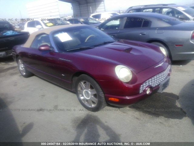 1FAHP60A54Y102563 - 2004 FORD THUNDERBIRD  RED photo 1
