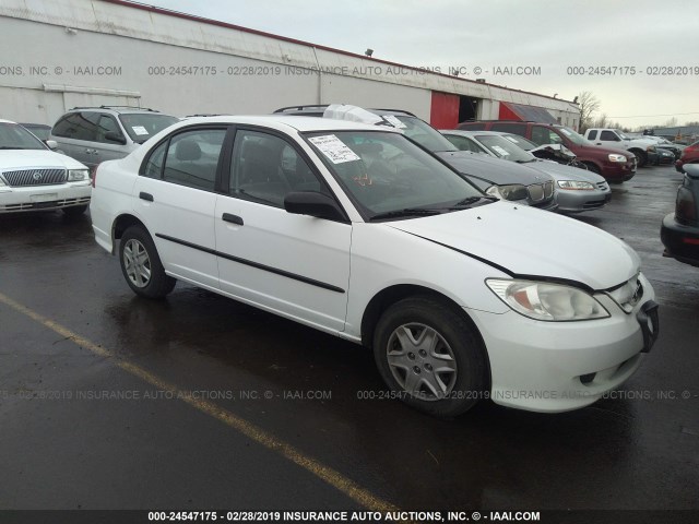 2HGES16404H553802 - 2004 HONDA CIVIC DX WHITE photo 1