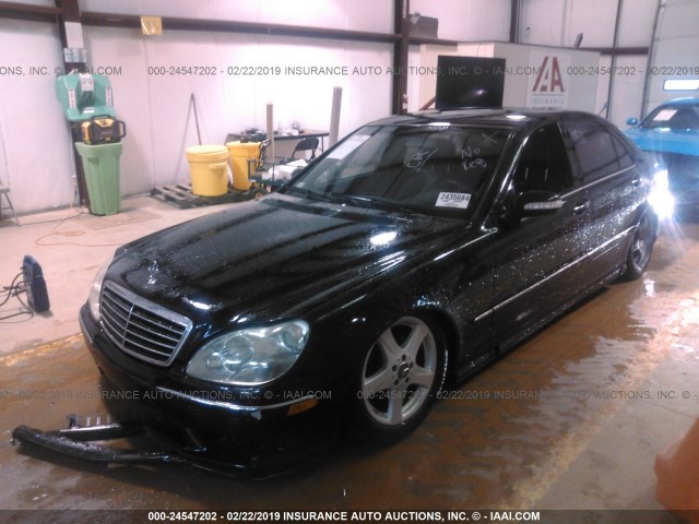 WDBNG75J26A483603 - 2006 MERCEDES-BENZ S 500 BLACK photo 2