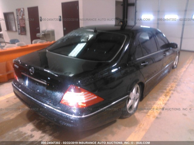 WDBNG75J26A483603 - 2006 MERCEDES-BENZ S 500 BLACK photo 4