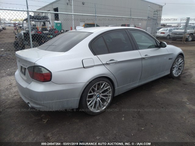 WBAVD53508A010898 - 2008 BMW 335 XI SILVER photo 4