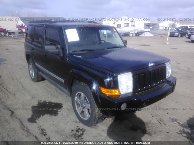 1J8HG48K46C355524 - 2006 JEEP COMMANDER BLACK photo 1