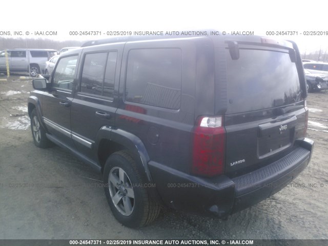 1J8HG48K46C355524 - 2006 JEEP COMMANDER BLACK photo 3