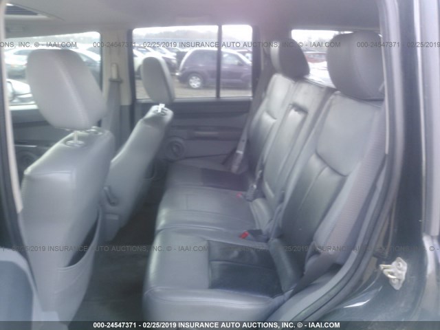 1J8HG48K46C355524 - 2006 JEEP COMMANDER BLACK photo 8