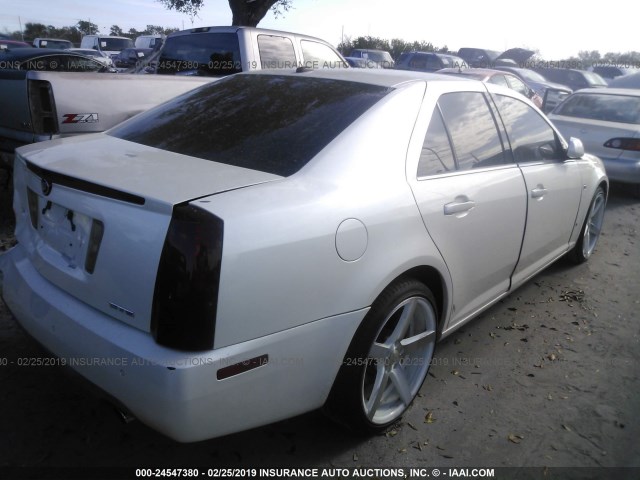 1G6DW677760109122 - 2006 CADILLAC STS WHITE photo 4