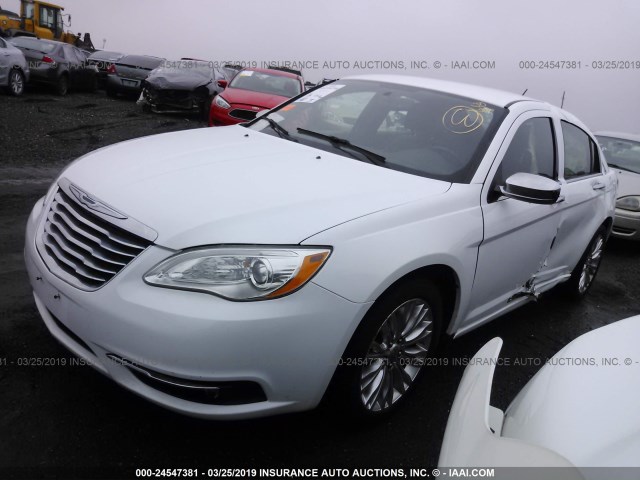 1C3BC2FG3BN580239 - 2011 CHRYSLER 200 LIMITED WHITE photo 2