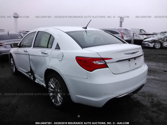 1C3BC2FG3BN580239 - 2011 CHRYSLER 200 LIMITED WHITE photo 3