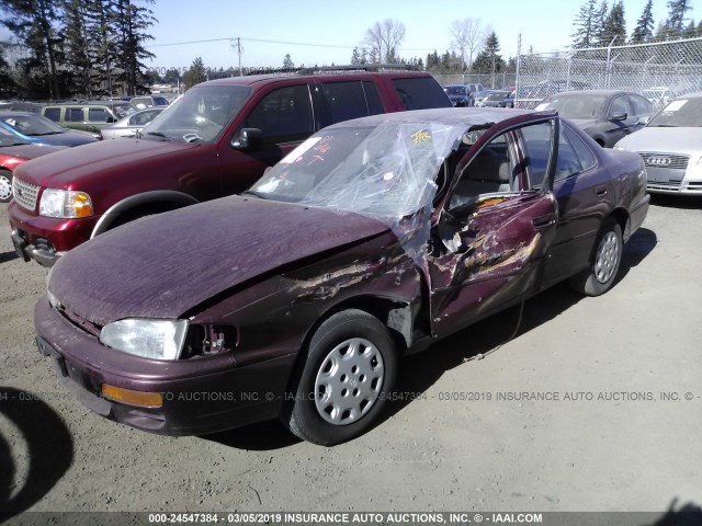 JT2BG12K3T0378450 - 1996 TOYOTA CAMRY DX/LE/XLE MAROON photo 2