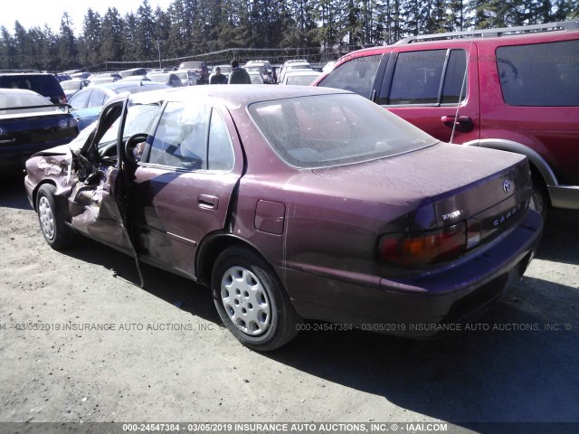 JT2BG12K3T0378450 - 1996 TOYOTA CAMRY DX/LE/XLE MAROON photo 3