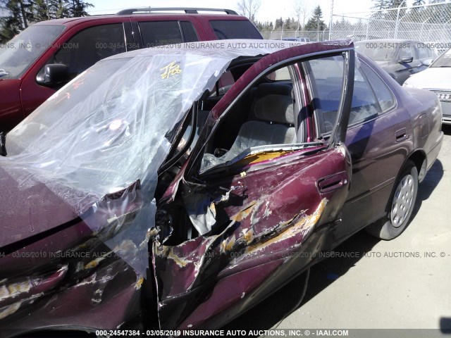 JT2BG12K3T0378450 - 1996 TOYOTA CAMRY DX/LE/XLE MAROON photo 6