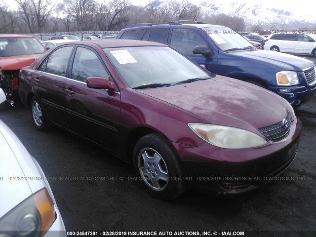 4T1BF32K93U041744 - 2003 TOYOTA CAMRY LE/XLE/SE RED photo 1