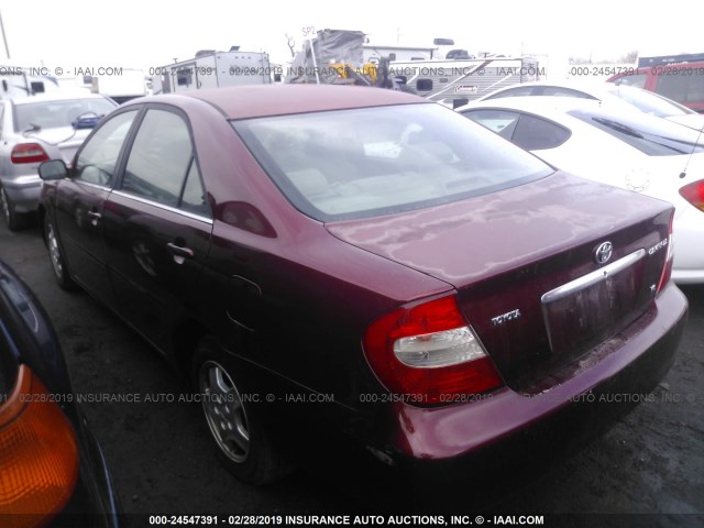 4T1BF32K93U041744 - 2003 TOYOTA CAMRY LE/XLE/SE RED photo 3