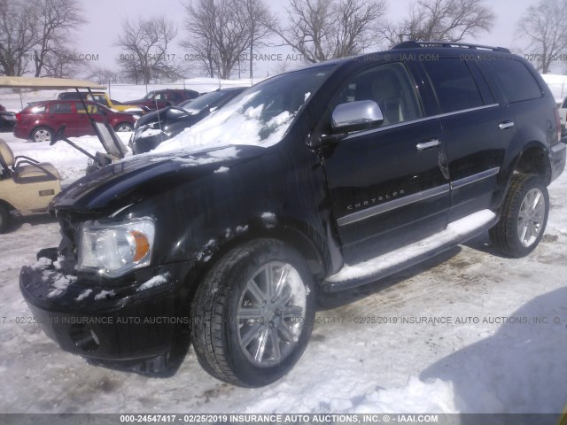 1A8HW58247F516057 - 2007 CHRYSLER ASPEN LIMITED BLACK photo 2