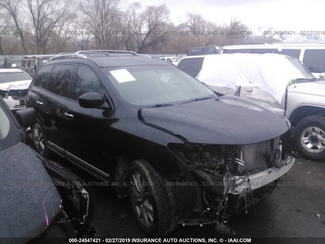 5N1AR2MM7DC671703 - 2013 NISSAN PATHFINDER S/SV/SL/PLATINUM BLACK photo 1