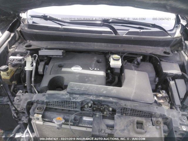 5N1AR2MM7DC671703 - 2013 NISSAN PATHFINDER S/SV/SL/PLATINUM BLACK photo 10