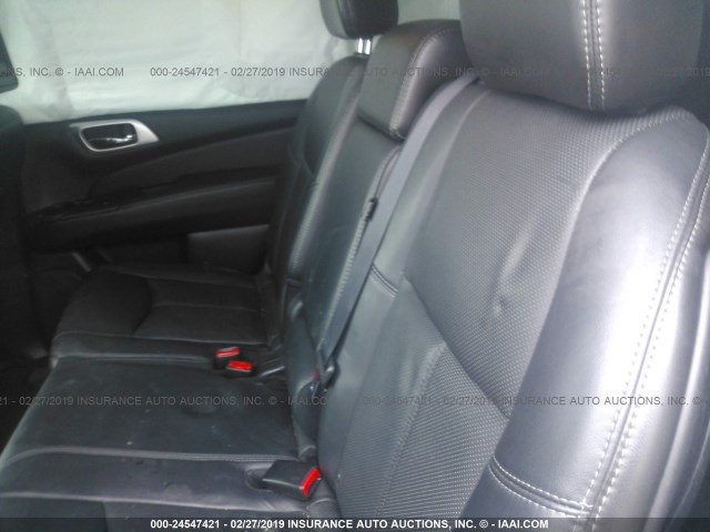 5N1AR2MM7DC671703 - 2013 NISSAN PATHFINDER S/SV/SL/PLATINUM BLACK photo 8