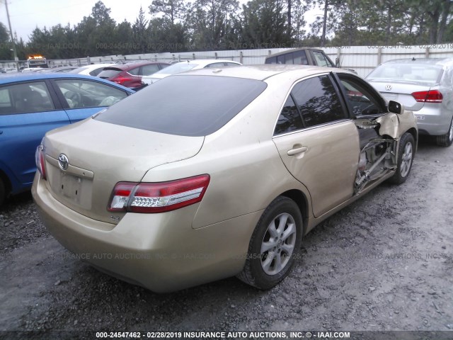 4T1BF3EK8AU108293 - 2010 TOYOTA CAMRY SE/LE/XLE 金色 照片 4
