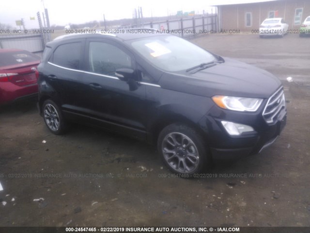 MAJ3P1VE4JC212666 - 2018 FORD ECOSPORT TITANIUM BLACK photo 1