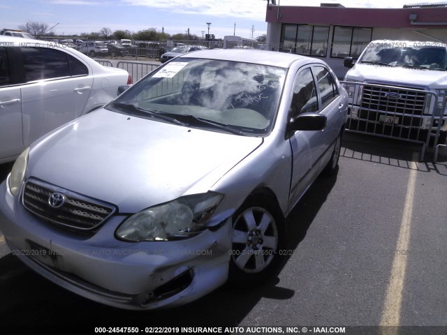 1NXBR32E86Z674323 - 2006 TOYOTA COROLLA CE/LE/S SILVER photo 2