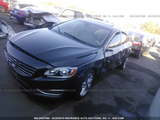 YV126MFK9F2351343 - 2015 VOLVO S60 PREMIER GRAY photo 2