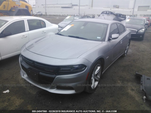 2C3CDXCT5HH558969 - 2017 DODGE CHARGER R/T GRAY photo 2