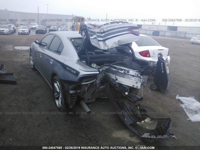 2C3CDXCT5HH558969 - 2017 DODGE CHARGER R/T GRAY photo 3