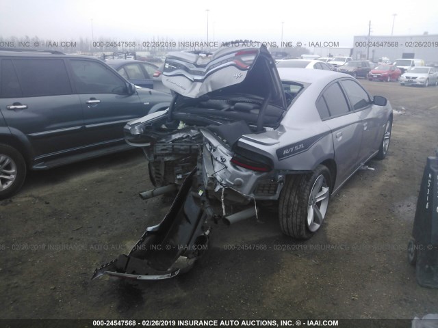 2C3CDXCT5HH558969 - 2017 DODGE CHARGER R/T GRAY photo 4