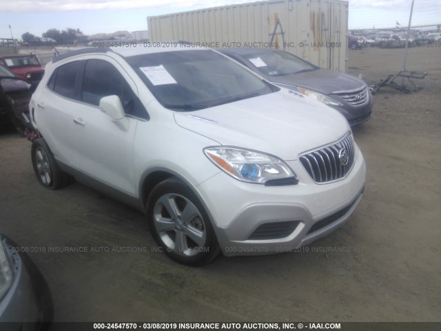 KL4CJASB7FB154467 - 2015 BUICK ENCORE WHITE photo 1