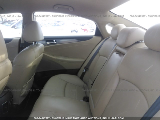 KMHEC4A49DA084319 - 2013 HYUNDAI SONATA HYBRID WHITE photo 8