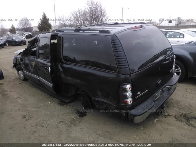 1GKFK16Z34J255889 - 2004 GMC YUKON XL K1500 BLACK photo 3