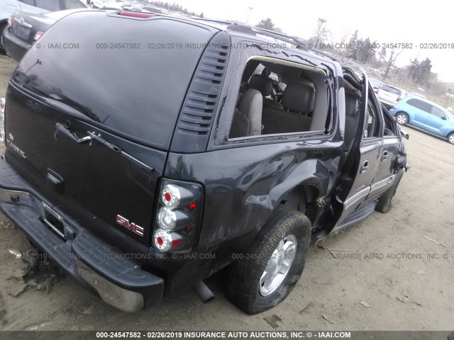 1GKFK16Z34J255889 - 2004 GMC YUKON XL K1500 BLACK photo 4