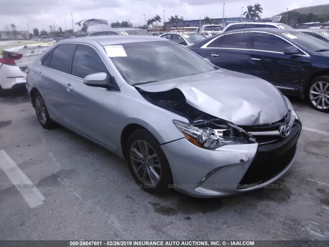 4T1BF1FK9FU982551 - 2015 TOYOTA CAMRY LE/XLE/SE/XSE GRAY photo 1